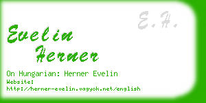 evelin herner business card